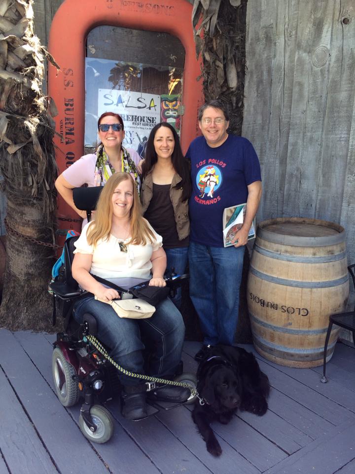 Kristen, Tamra, Paul, and me at the Warehouse Restaurant