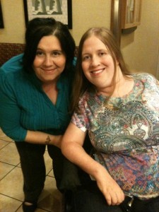 Brandy and I meeting for the first time in 2010.